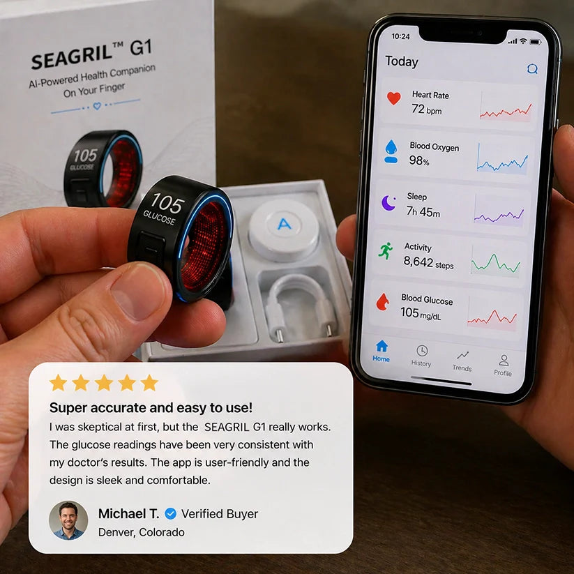 🎉 83% OFF Launch Offer🔥BRAMMSON™ G1 Non-Invasive Smart Ring（Mayo Clinic Recommended）