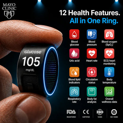 🎉 83% OFF Launch Offer🔥BRAMMSON™ G1 Non-Invasive Smart Ring（Mayo Clinic Recommended）