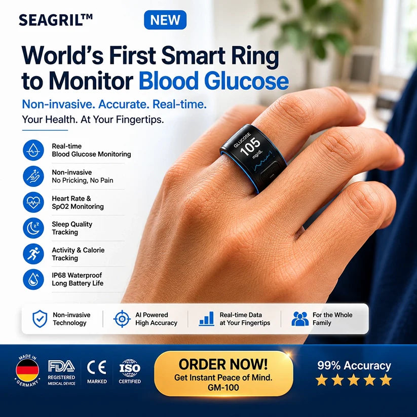 🎉 83% OFF Launch Offer🔥BRAMMSON™ G1 Non-Invasive Smart Ring（Mayo Clinic Recommended）