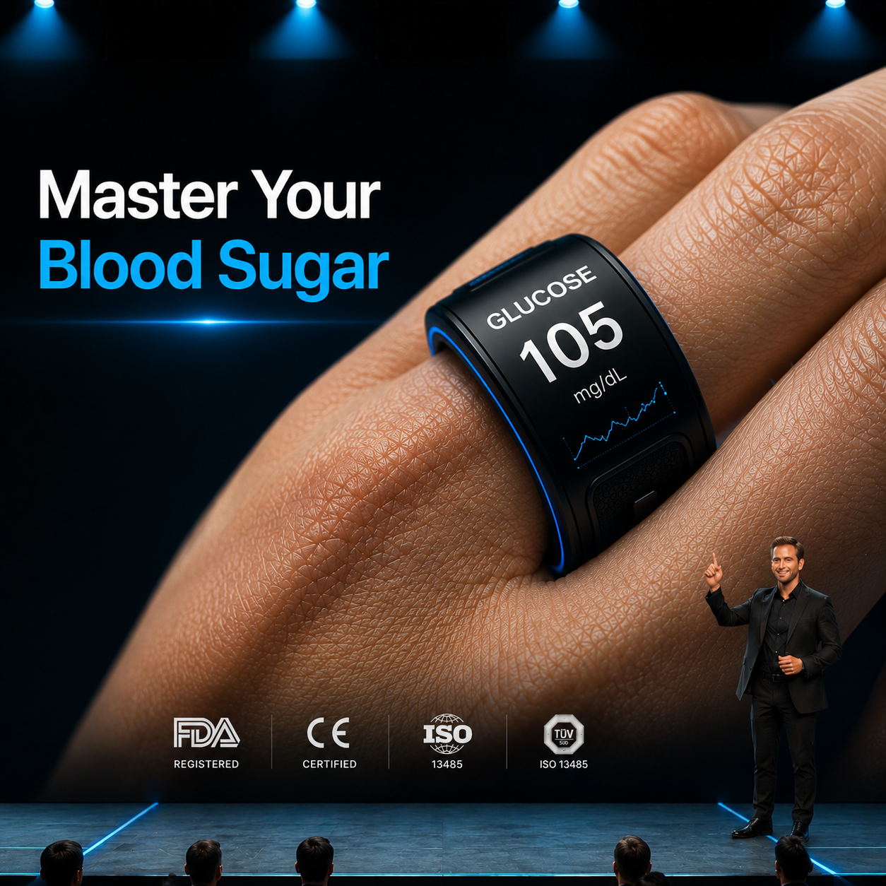 🎉 83% OFF Launch Offer🔥BRAMMSON™ G1 Non-Invasive Smart Ring（Mayo Clinic Recommended）