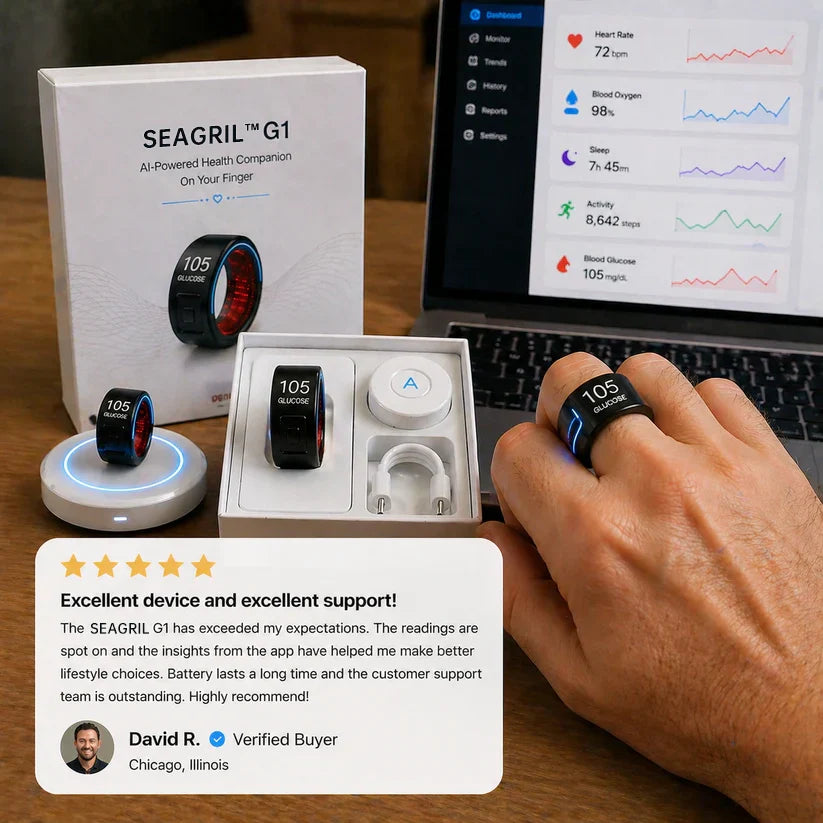 🎉 83% OFF Launch Offer🔥BRAMMSON™ G1 Non-Invasive Smart Ring（Mayo Clinic Recommended）